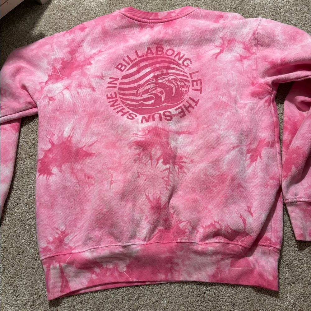 billabong pink crewneck
